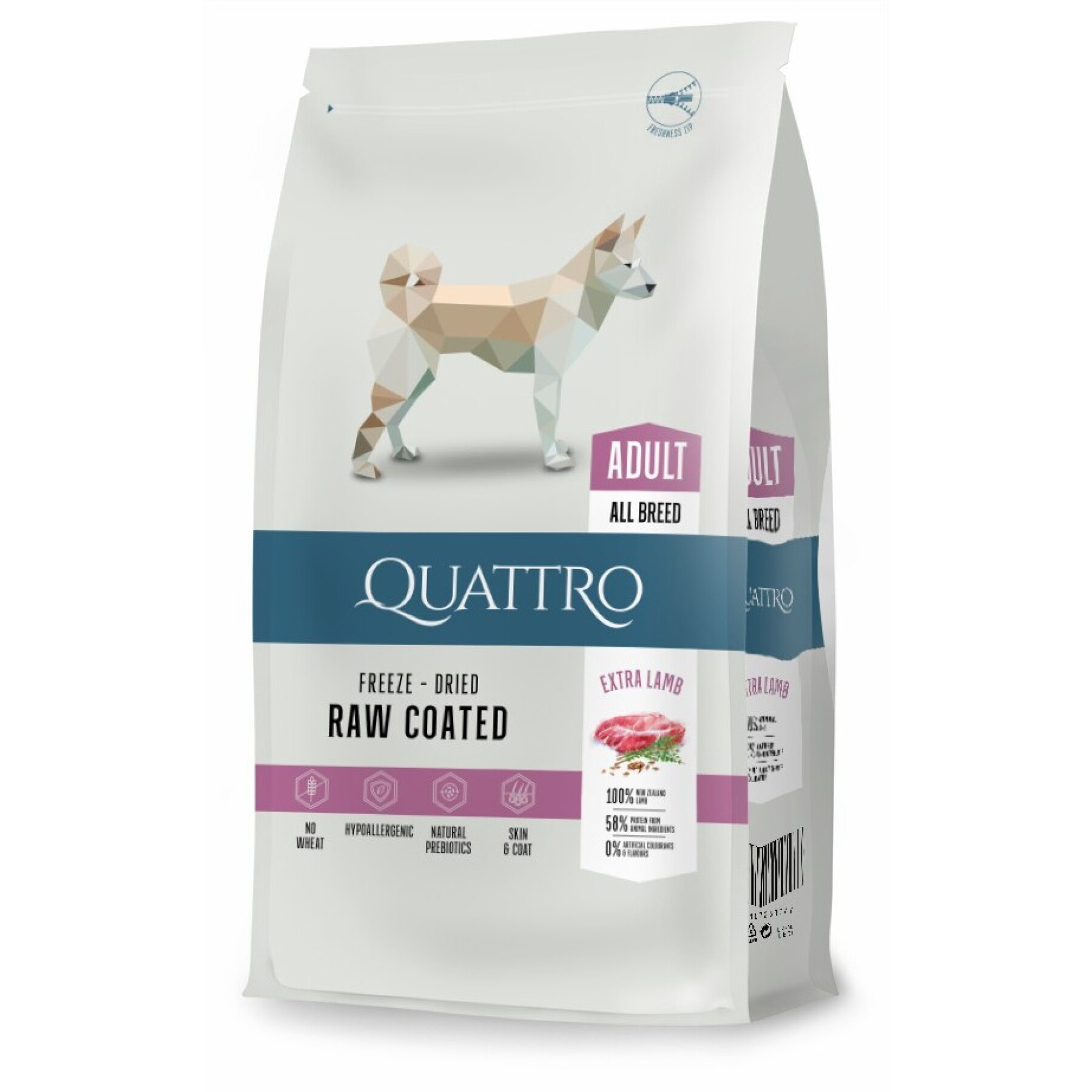 Lam en rijst hondenvoer BUBU Pets Quatro Super Premium