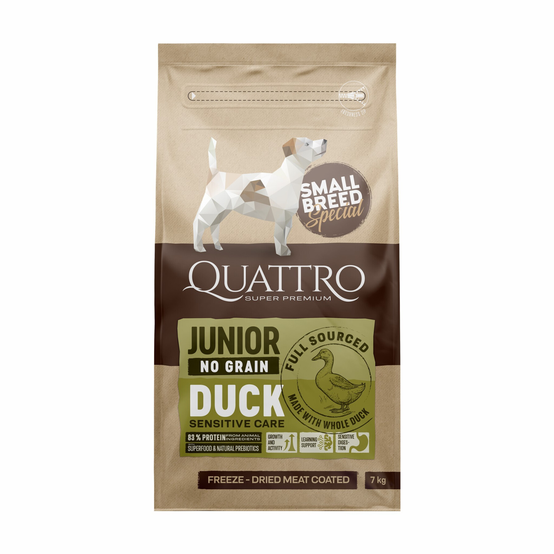 Eendenvoer voor kleine rassen BUBU Pets Quatro Super Premium