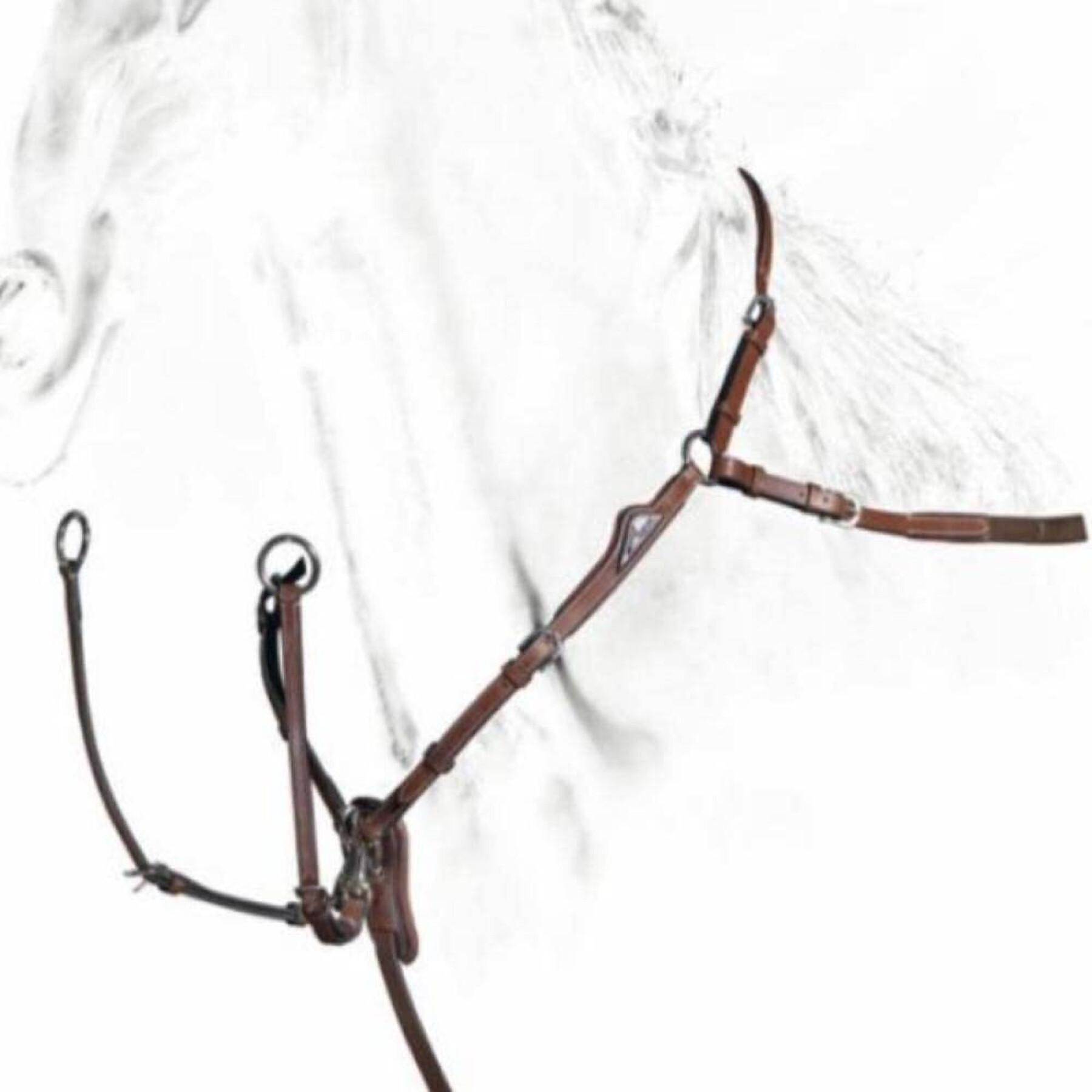 Jachthalsband voor paarden met afneembare martingaal Equiline