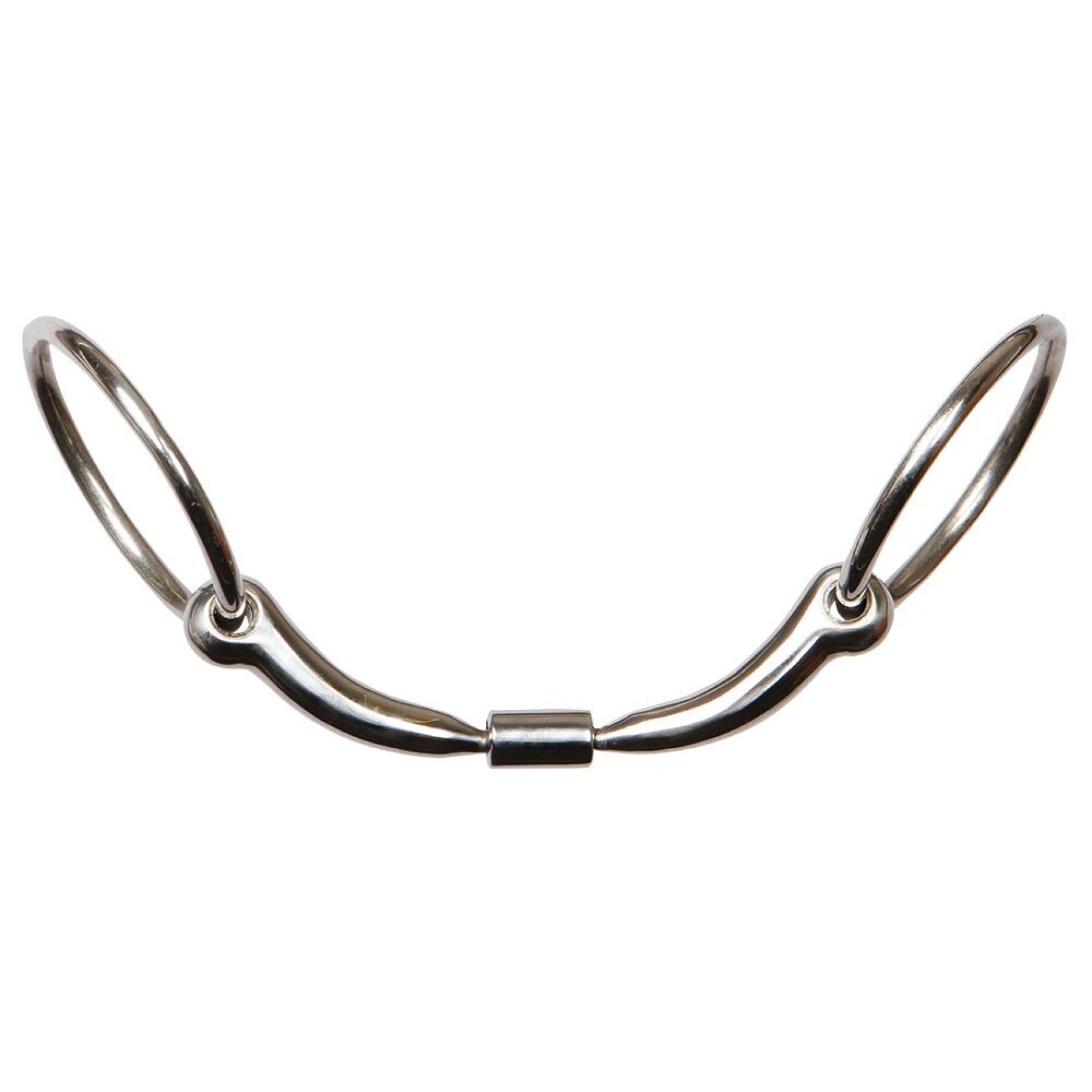 2-rings bit voor paarden met dubbele anatomische breuk Harry's Horse Roll-R