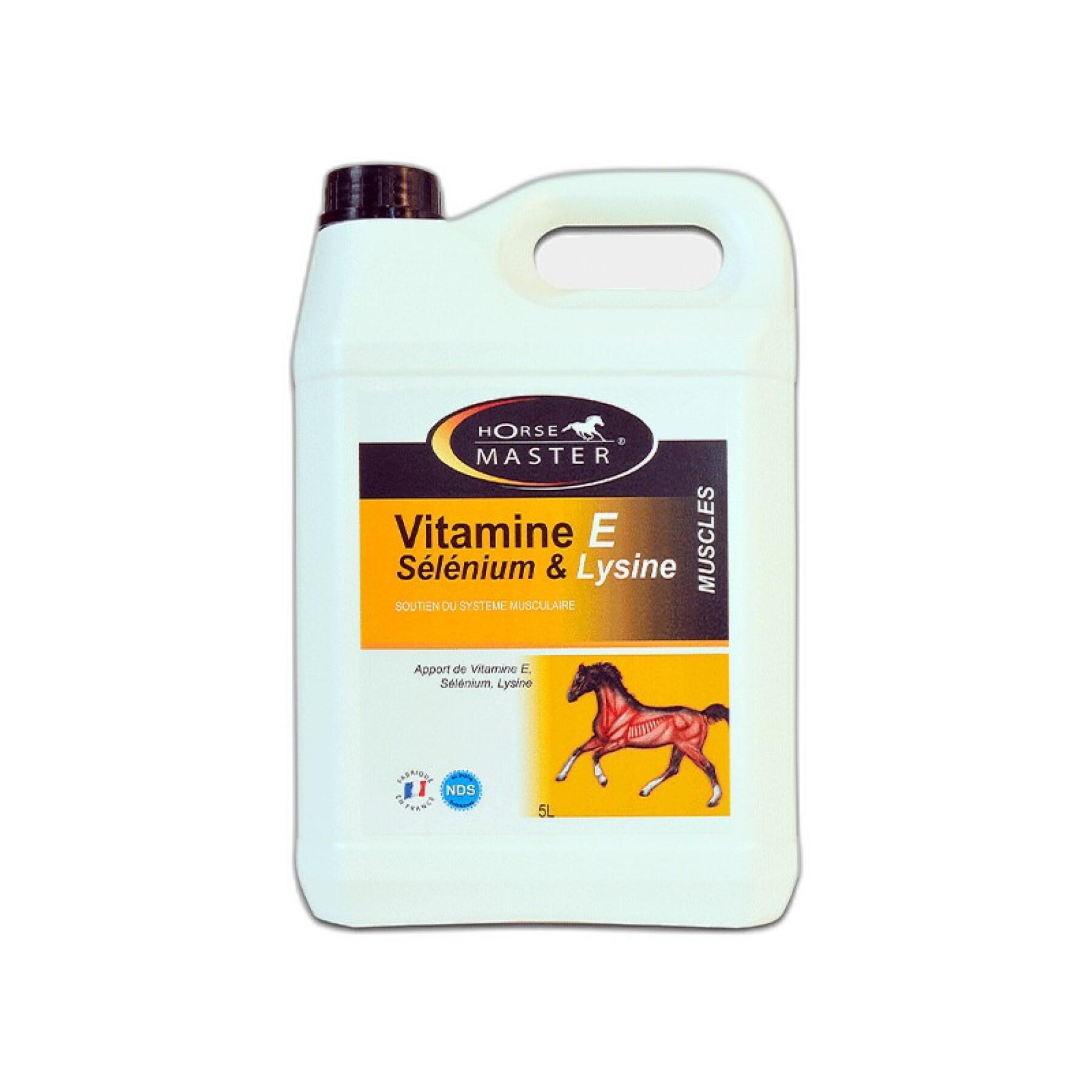Vitaminen e - selenium - lysine - vloeibaar voor paarden Horse Master