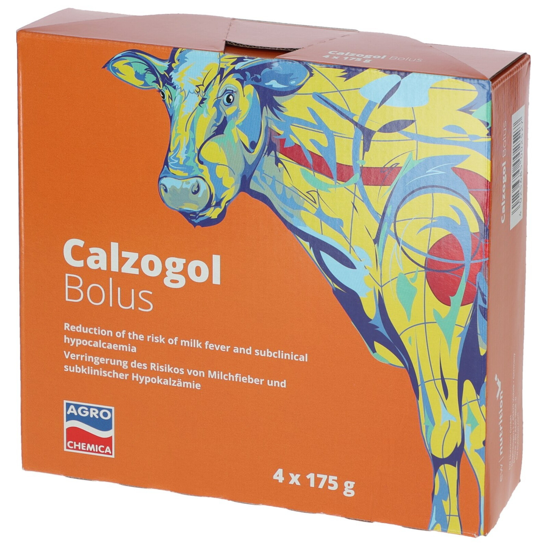 Set van 4 bolus calcium voedingssupplementen voor vee Kerbl Calzogol