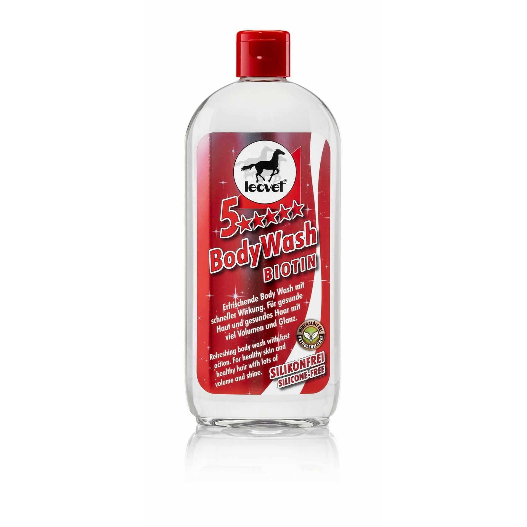 Paarden body wash Leovet 5-Star Biotin 500 ml