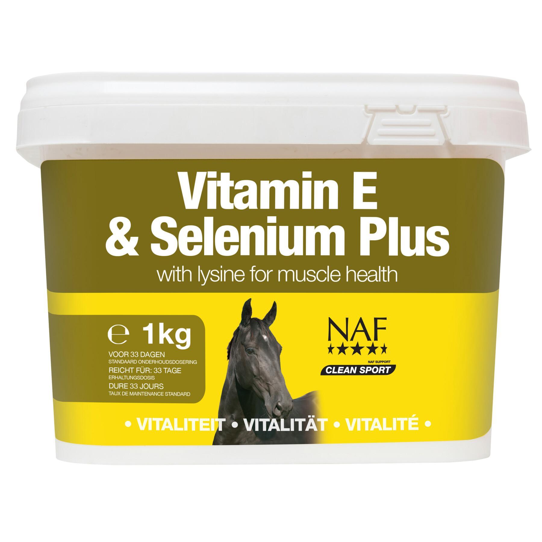 Vitaminen en mineralen voor paarden NAF Vitamine E & Selenium Plus