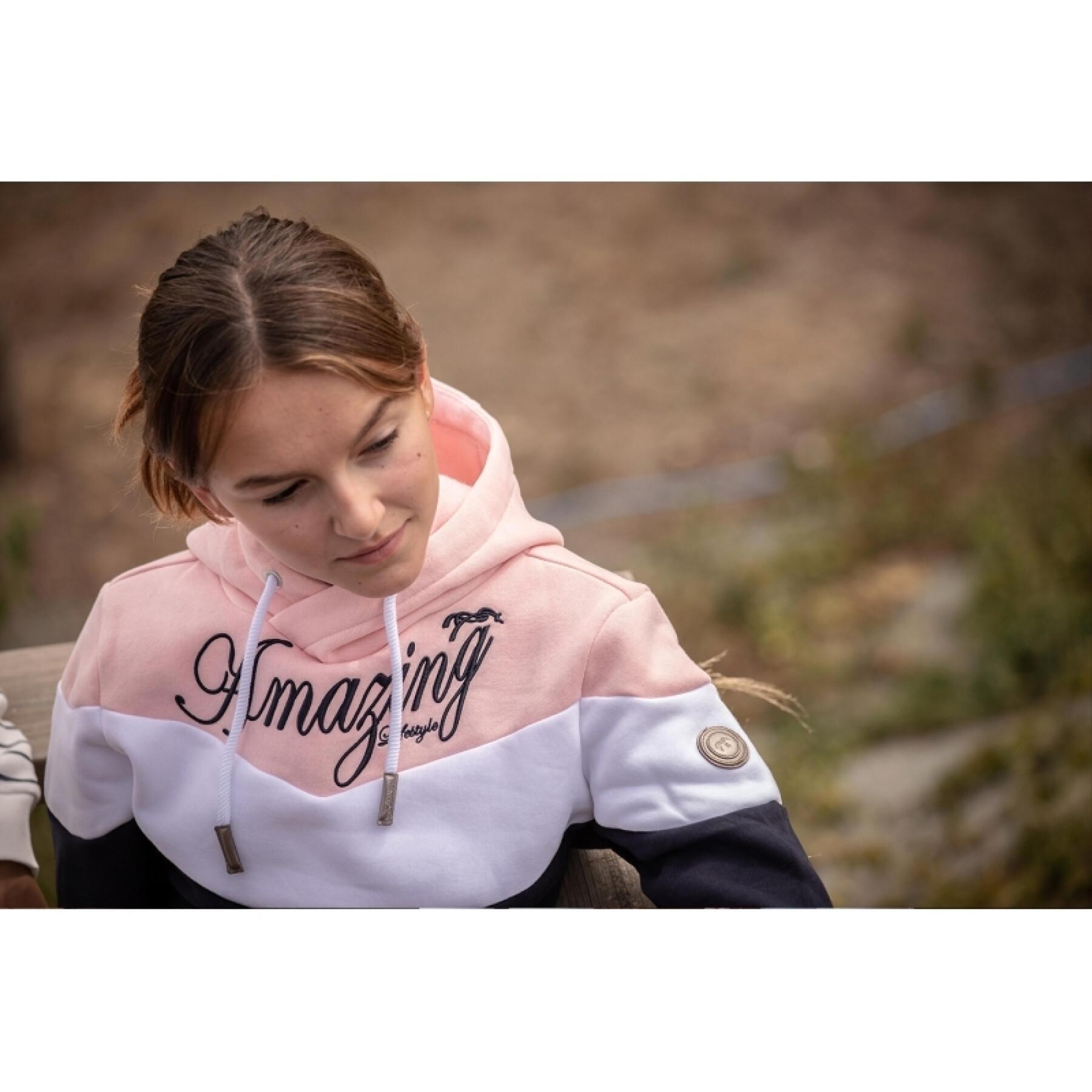 Paardrij-sweatshirt voor meisjes Pénélope Artémis
