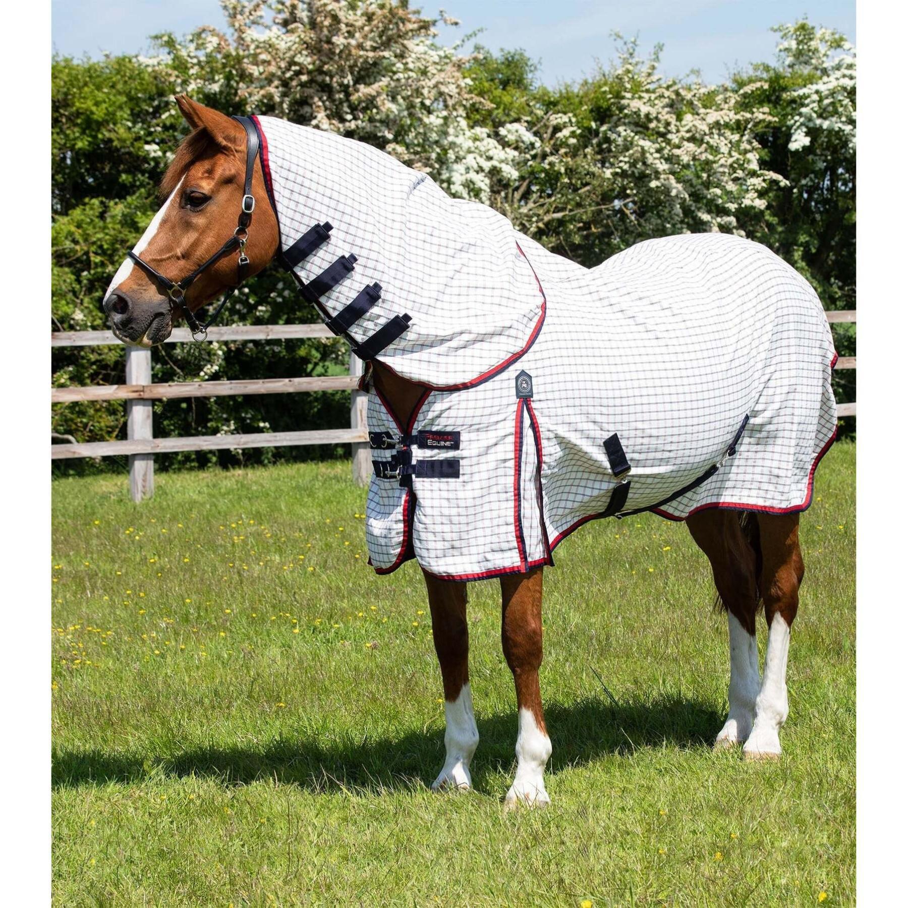 Zegevieren Koninklijke familie Willen Katoenen paardendeken met halsbedekking Premier Equine - Stalhoezen -  Covers - Paard