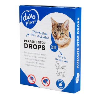 Antiparasitaire druppels voor katten Duvoplus (x3)