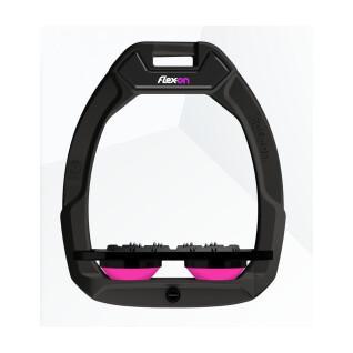 ultra grip platte veiligheidsbeugels zwart/zwart/roze Flex On Safe-On